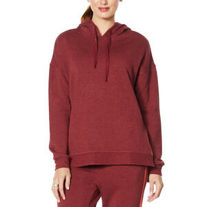 DG2 Diane Gilman DG Downtime Brushed French Terry Sweater Sweatshirt WINE XLSize
